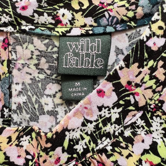 Long Sleeve Multi-Colored Floral Shirt - Picture 3 of 3